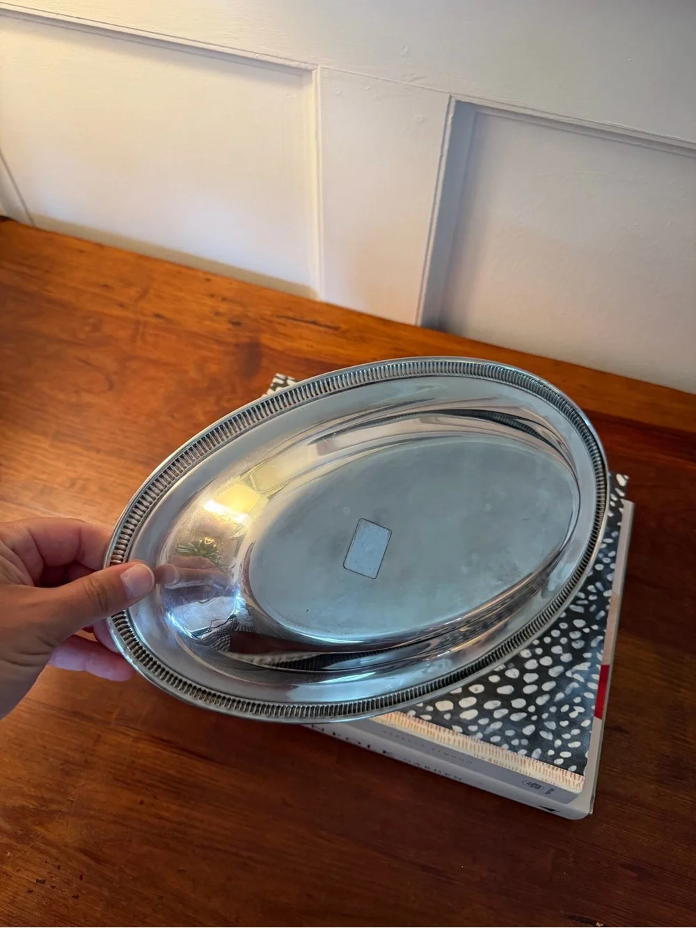 Vintage Silver-Plated Oval Serving Platter